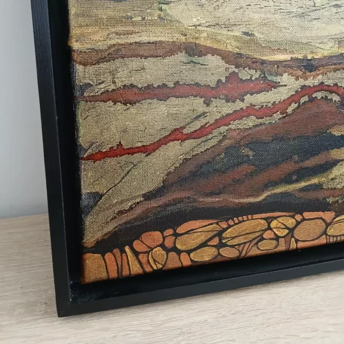 murmures de la terre tableau abstrait 50cm x 50cm