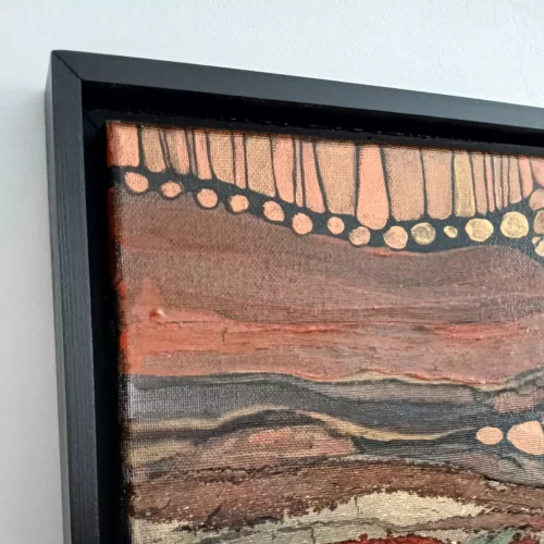 murmures de la terre tableau abstrait 50cm x 50cm