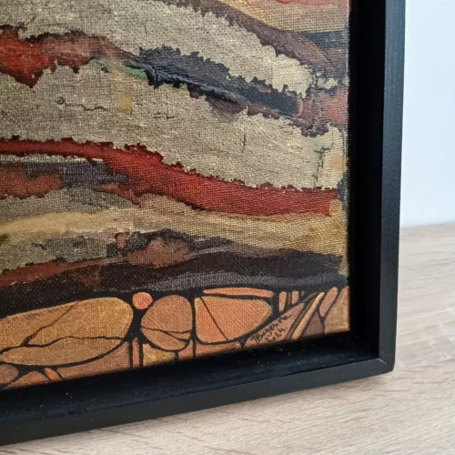 murmures de la terre tableau abstrait 50cm x 50cm
