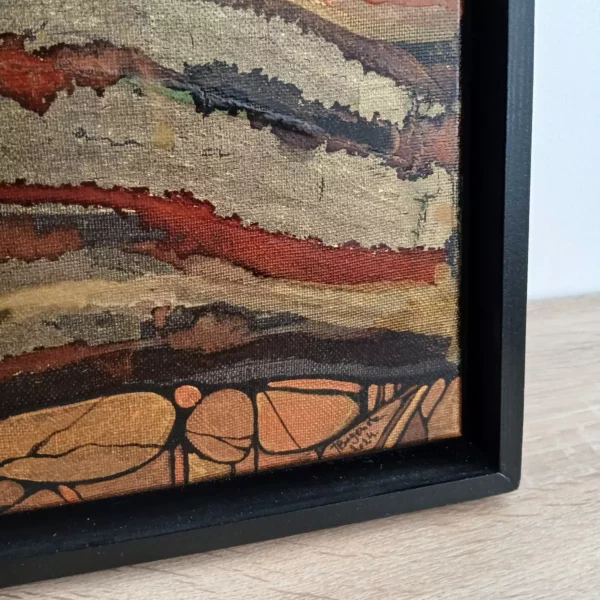 murmures de la terre tableau abstrait 50cm x 50cm