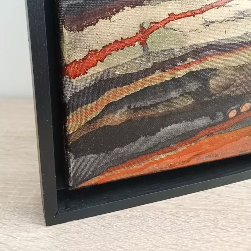 chroniques de la terre tableau abstrait 50cm x 50cm
