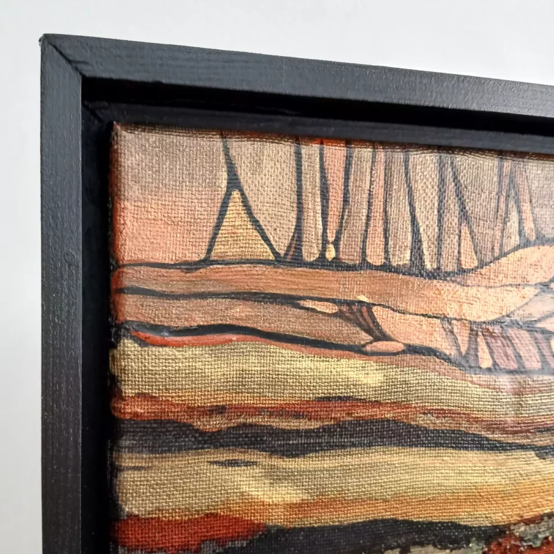 chroniques de la terre tableau abstrait 50cm x 50cm