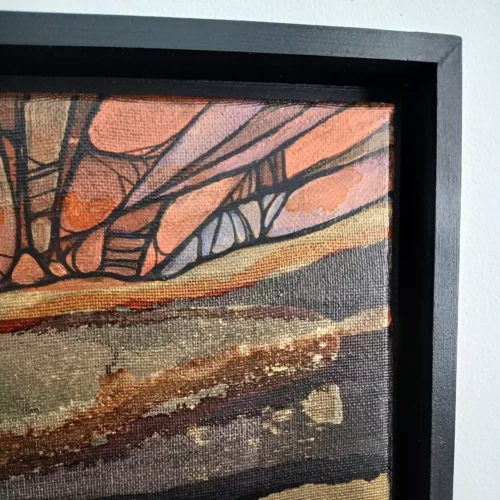 chroniques de la terre tableau abstrait 50cm x 50cm