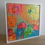 grand tableau abstrait 50cm x 50cm