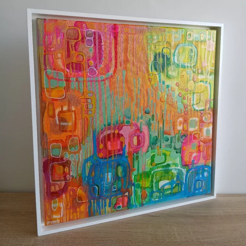 grand tableau abstrait 50cm x 50cm