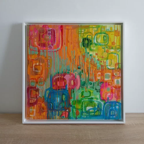 grand tableau abstrait 50cm x 50cm