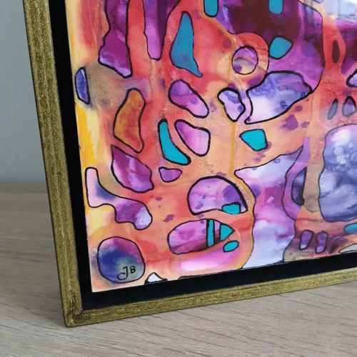 extrêmophile 2 petit tableau contemporain 30cm x 30cm