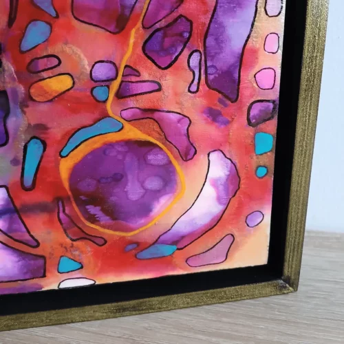extrêmophile 2 petit tableau contemporain 30cm x 30cm