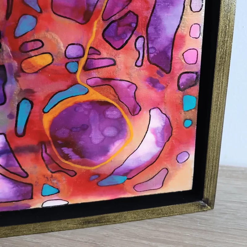 extrêmophile 2 petit tableau contemporain 30cm x 30cm