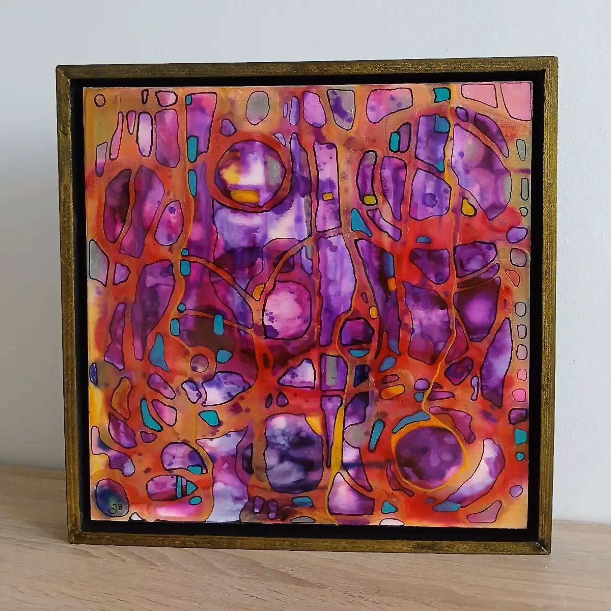 extrêmophile 2 petit tableau contemporain 30cm x 30cm