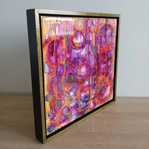 extrêmophile 2 petit tableau contemporain 30cm x 30cm