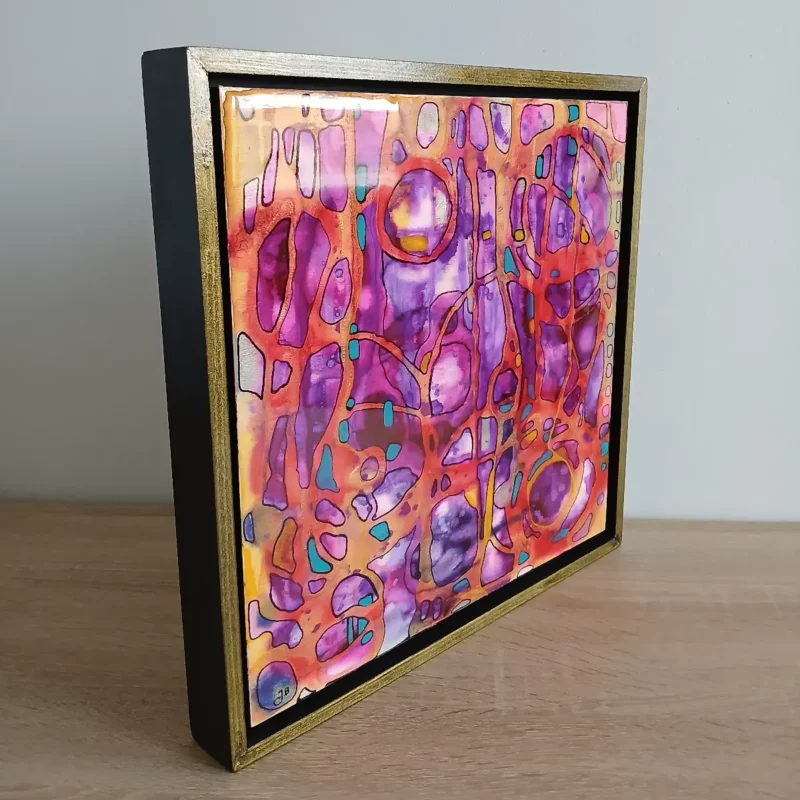 extrêmophile 2 petit tableau contemporain 30cm x 30cm