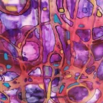 extrêmophile 2 petit tableau contemporain 30cm x 30cm