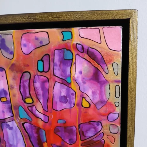 extrêmophile 2 petit tableau contemporain 30cm x 30cm