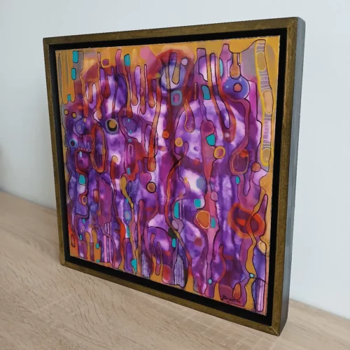 extrêmophile 1 petit tableau abstrait 30cm x 30cm