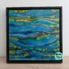 rivière abstract painting 30cm x 30cm