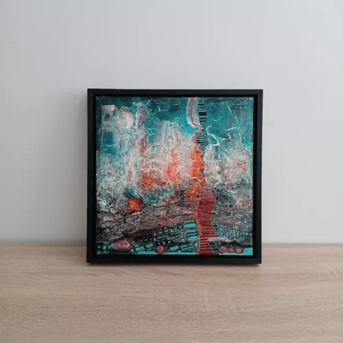 tableau abstrait cendres 2