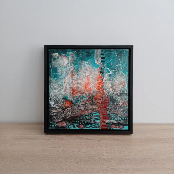 tableau abstrait cendres 2