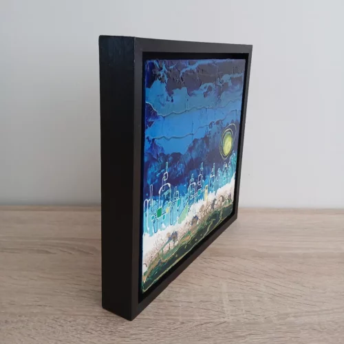 tableau paysage urbain futuriste 2