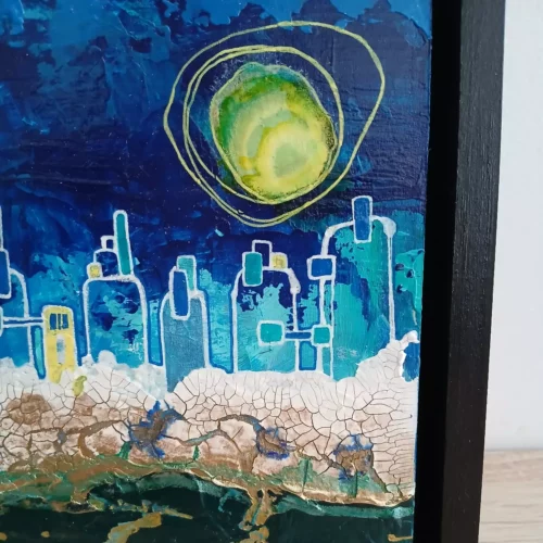 tableau paysage urbain futuriste 4