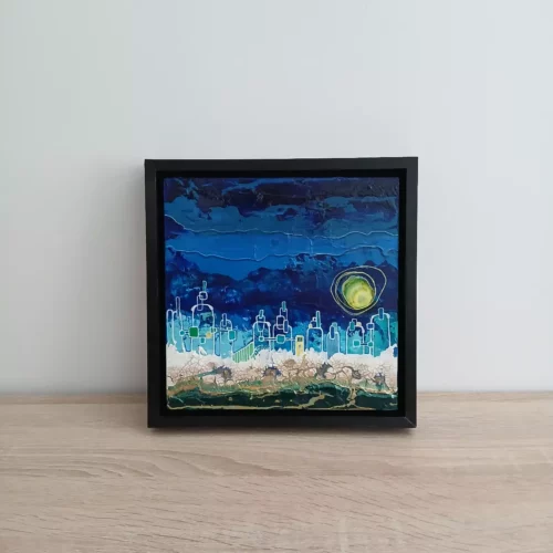 tableau paysage urbain futuriste 8