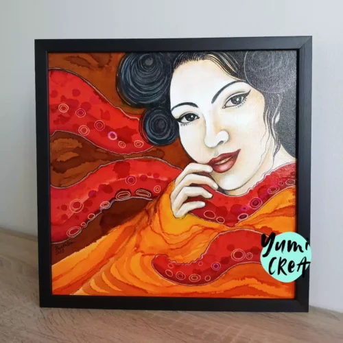 tableau geisha peinture 3 1