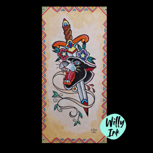 tableau vintage tatouage lyon 1