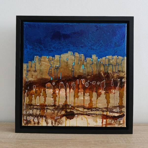 petit tableau paysage futuriste post apocalyptique