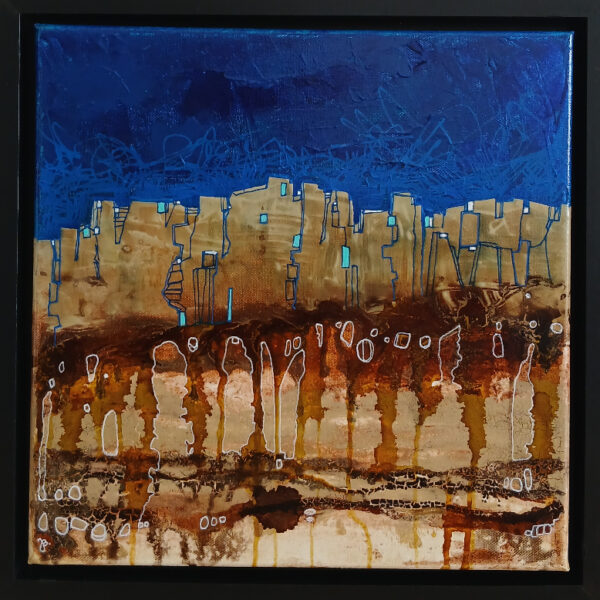 petit tableau paysage futuriste post apocalyptique
