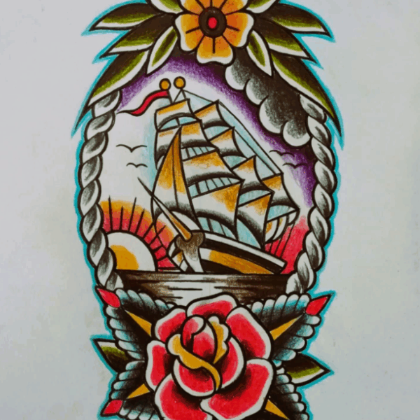 dessins old school pour le tatouage signé willy ink à lyon