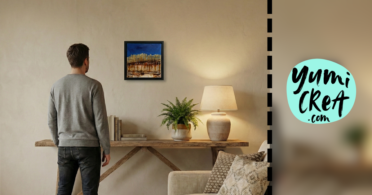 yumicrea comment choisir la taille idéale d’un tableau pour votre salon (1)